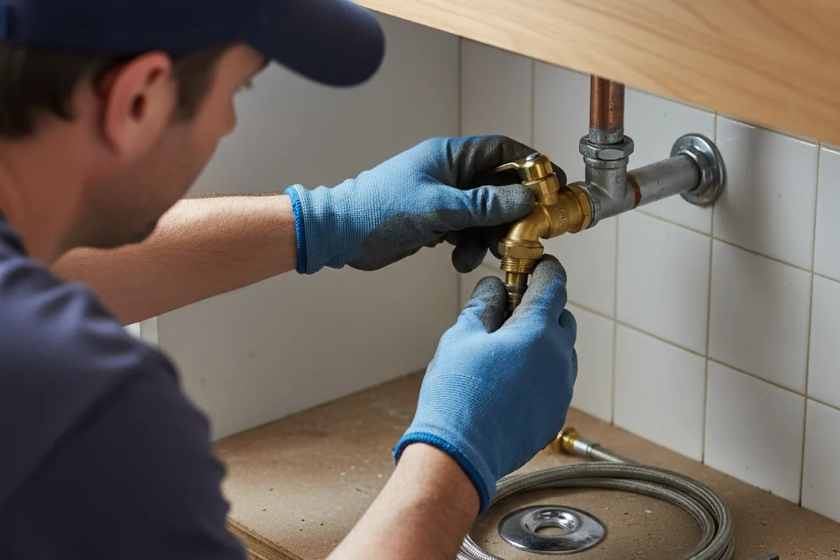 Shutoff valve and fitting work during Repiping in Bantam